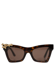 Dolce & Gabbana Brown DG4434 Accent Havana Acetate Frame Sunglasses