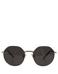 Dolce & Gabbana Gold Toned Metal Frame DG2286 Round Eyewear Sunglasses