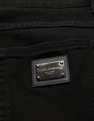 Dolce & Gabbana Black CottonStretch Regular Skinny Denim Jeans