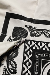 Dolce & Gabbana White Bandana Print Cotton CrewNeck T-shirt