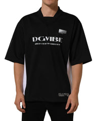 Dolce & Gabbana Black Polyester DGVIB3 Oversized Jersey T-shirt