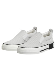 Dolce & Gabbana White Perforated Custom 2.Zero Sneakers Shoes