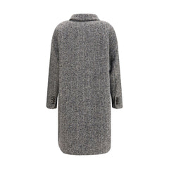 Brunello Cucinelli Gray Wool Oves Aries Coat