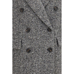 Brunello Cucinelli Gray Wool Oves Aries Coat