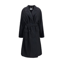 Maison Margiela Black Wool Oves Aries Coat