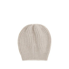 Brunello Cucinelli Beige Silk Beanie