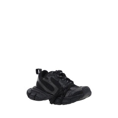 Balenciaga Black Polyurethane Chunky Sneakers