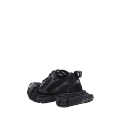 Balenciaga Black Polyurethane Chunky Sneakers