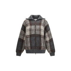 Brunello Cucinelli Gray Mohair Cardigan
