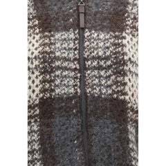 Brunello Cucinelli Gray Mohair Cardigan