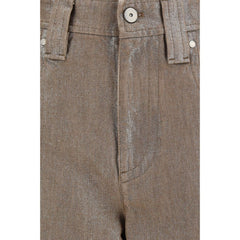 Brunello Cucinelli Beige Cotton Jeans Denim