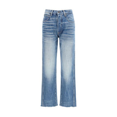 Tom Ford Blue Cotton Bootcut Jeans