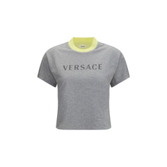 Versace Gray Cotton T-Shirt