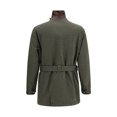 Brunello Cucinelli Bicolor Cotton Full-Length Jacket