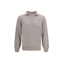 Brunello Cucinelli Gray Cashmere Sweatshirt