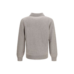 Brunello Cucinelli Gray Cashmere Sweatshirt