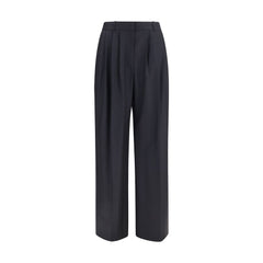 The Row Blue Wool Oves Aries Dress Pants