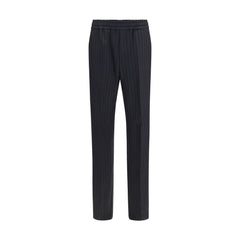 Versace Black Wool Oves Aries Dress Pants