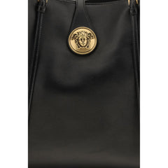 Versace Black Lamb Ovis Aries Shoulder Bag