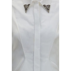 Versace White Cotton Dress Shirt