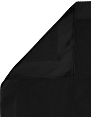 Dolce & Gabbana Black Silk Square Handerkerchief Pocket Scarf