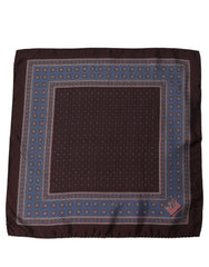 Dolce & Gabbana Maroon Geometric Handkerchief Pocket Scarf