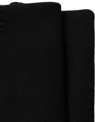 Dolce & Gabbana Men Black Cashmere Knitted Neck Warmer Scarf