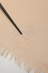 Dolce & Gabbana Beige Silk Wool Fringed Men Lace Stole Scarf