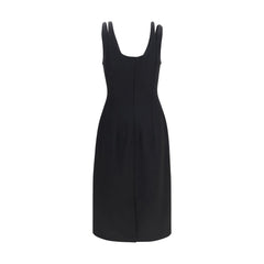 Versace Black Wool Oves Aries Casual Dress