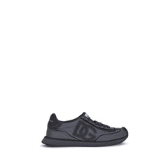 Dolce & Gabbana Black Fabric Athletic Sneakers