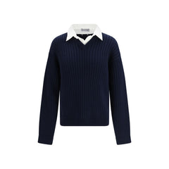 Balenciaga Blue Cotton Sweatshirt