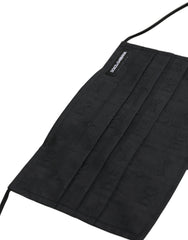 Dolce & Gabbana Black 100% Cotton Pleated Elastic Ear Strap Face Mask