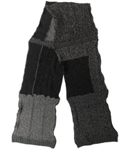 Dolce & Gabbana Multicolor Patchwork Wool Knit Shawl Scarf