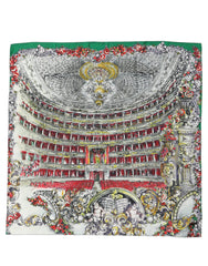 Dolce & Gabbana Multicolor Silk Printed Square Foulard Scarf