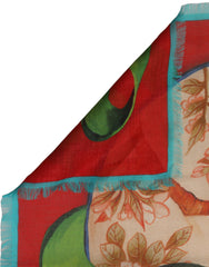 Dolce & Gabbana Multicolor Marco Polo Motifs Shawl Scarf