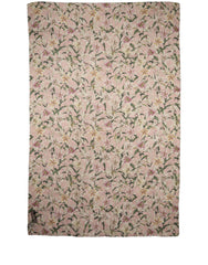 Dolce & Gabbana Pink Silk Floral Chiffon Long Stole Scarf