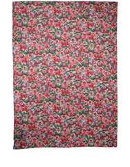 Dolce & Gabbana Multicolor Floral Cotton Lace Stole Scarf