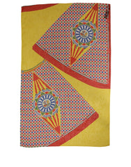 Dolce & Gabbana Multicolor Silk Carretto Shawl Stole Scarf