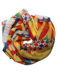 Dolce & Gabbana Multicolor Silk Carretto Foulard Scarf