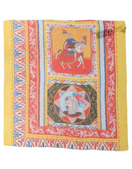 Dolce & Gabbana Multicolor Silk Printed Square Foulard Scarf