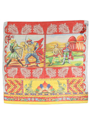 Dolce & Gabbana Multicolor Silk Printed Square Foulard Scarf