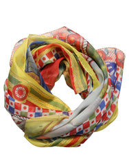 Dolce & Gabbana Multicolor Silk Carretto Foulard Scarf