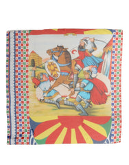 Dolce & Gabbana Multicolor Silk Printed Square Foulard Scarf