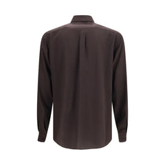 Dolce & Gabbana Brown Silk Shirt