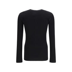 Dolce & Gabbana Black Cotton Long Sleeve T-Shirt