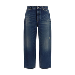 Dolce & Gabbana Blue Cotton Relaxed Fit Jeans