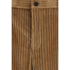 Dolce & Gabbana Brown Cotton Casual Pants