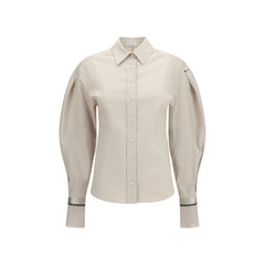 Brunello Cucinelli Beige Cotton Shirt