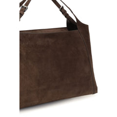 Brunello Cucinelli Brown Suede Leather Shoulder Bag