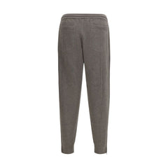 Brunello Cucinelli Bicolor Cashmere Athletic Pants